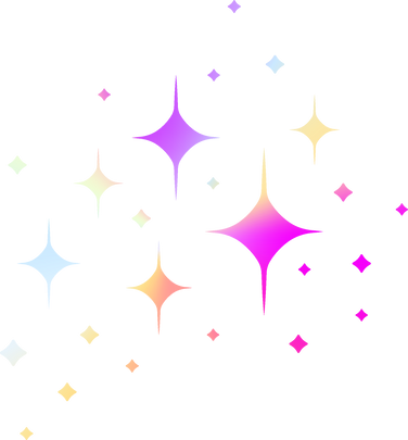 Gradient Sparkle Stars